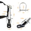 Universal Heavy-Duty Steel Bicycle Trailer Hitch Coupler - Quick-Release Connector