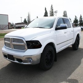 Spec-D Tuning Smoke Headlights Compatible with 2009-2018 Dodge RAM 1500/2500/3500 L+R Pair Head Light Lamp Assembly