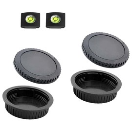ULBTER Front Body Cap and Rear Lens Cap Cover for Canon EOS EF/EF-S Lens for Rebel T7 T6 T5 T8i T7i T6i SL3 SL2 T6S,5D Mark IV/III/II, 6D Mark II/I, EOS 90D/80D 77D 70D, 7D Mark II, 1D X Mark II