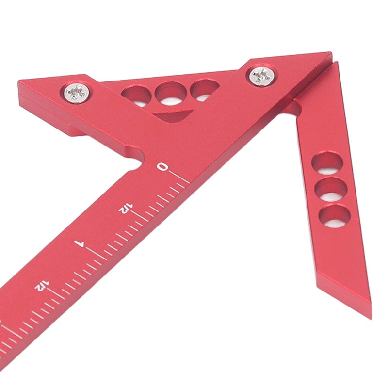 Center Gauge 100mm 45° 90° Aluminum Alloy Line Ruler Measuring