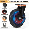 ZDNEY 8"x2" Heavy Duty Casters Set of 4, 3600LBS Capacity