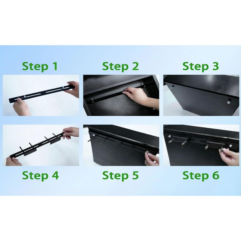 yskjyxgs Fence Mailbox Mounting Bracket,Suitable for Metal Doors and Windows,