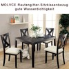 MOLVCE Jacquard Esszimmerstuhl Sitzbezüge 4er Set, TPU Laminiert Wasserdicht Stuhlhussen,