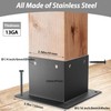 4x4 Stainless Steel Deck Post Base 4pcs | Internal 3.5"X3.5"|