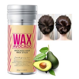 Aguacate Barra de Cera Para el Cabello, Control Del Borde De La Peluca,Cera Para El Cabello Cera De Peinado Suave Y Suave,No Grasosa, Sin Residuos,Adecuada Para Cabello Suelto Y Encrespado - 2.29 OZ (Barra de peinado, Aguacate)