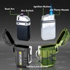 3 Pack Waterproof Lighter Outdoor Windproof Torch Lighters Dual Arc