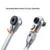 TOPWAY Mini Ratchet Wrench Set 2PCs 1/4 Inch Drive Lockable