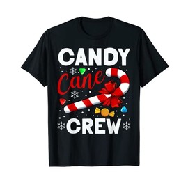 Candy Cane Crew Costume Stick Peppermint Flavor Christmas T-Shirt