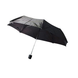 Prima Unisex Compact Folding Umbrella Black Handbag Brolly Portable Travel Hiking Daily Umbrella