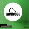 Huuraa Sticker Lacrosse Lettering Gift 10 cm Sticker Lacrosse Gift