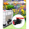 75mm IBC Tote Tank Adapter Ball Valve, 2.95" Coarse Thread