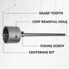 RENYU 9PCS Concrete Hole Saw Kit with SDS Plus &