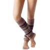 iB-iP Women's Ballet Dancer Warm Aerobic Stretch Leg Warmers, dark