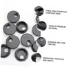 Housoutil 10pcs Black Cable Hole Cover Desktop Wiring Ducts for