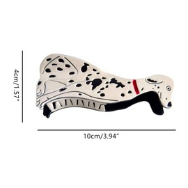 Novelty Dalmatian Hair Clip,Acetate Claw Clips,Big Hair Clips for Women,Dog Claw Clips for Girl