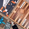 Pointworks 17 Inch Backgammon Sets for Adults. Beautiful Wood Inlaid