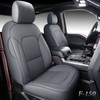 Coverado Front and Back Seat Covers 5 Pieces, Waterproof Leather