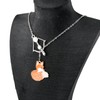 MAOFAED The Ancher and Fox Lariat Necklace for Fantasy Reader,