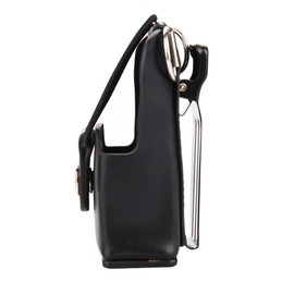 Funda de cuero Funda de transporte Funda para GP328plus/GP338plug/GP344/GP388 Radio Walkie Talkie con cordón/clip trasero