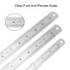 Siumir Stainless Steel Ruler, Metal Ruler, Double-Sided Edge Measuring Tool,