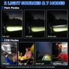 3Pack Rechargeable Flashlights, 7Mode Flashlights High Lumens, Super Bright LED