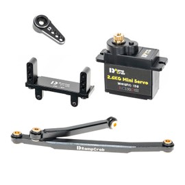 RampCrab Micro 2.6KG Servo with Steering Links, Servo Mount Bracket and Servo Horn for CR18P