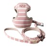 Striped Sort Full Harness Leads (Pink, Medium)