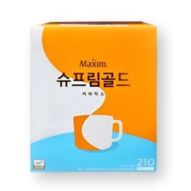 Dongseo Food Maxim Supreme Gold Coffee Mix 210 Pieces / 동서식품 맥심 슈프림골드 커피 믹스 210개입
