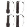 4Pcs Retractable Flashlight COB LED Zoom Flashlight Rechargeable Strong Light