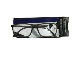 Foster Grant Premium Reading Glasses, Corey gray Rectangle Frame, Clear Lenses +2.50