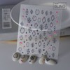 Flower Photo Frame Nail Sticker FEB518 / 플라워 포토프레임 네일스티커 FEB518