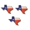 Muzzys SET OF THREE- 3.5" Large TEXAS FLAG IN SHAPE