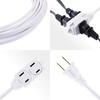 GE GE 51954 3-Outlet Extension Cord 12 Ft Power Strip