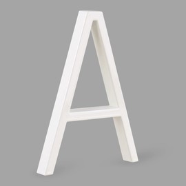 Hasware Floating House Number Sign, 12 cm, Modern Door Numbers, Signage, Plaque, Street, Home Address, Numbers (White, A)