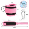 2pcs Adjustable Ankle Straps for Cable Machine with 2 Gourd-Shaped