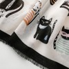 kinaviola Women's Scarf, Large Stole, Shawl, Cat, Cat, Scarf, Haori,