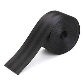 MTP 1"/1.5"/ (4.8cm ~ 2") x 5/10 Yards Seat-Belt Black Polyester Webbing Strap Repair 5 Panel 5000 lbs Heavy Duty Backpack (4.8cm ~ 2" x 5 Yards)