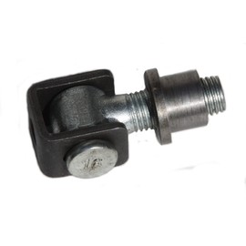 UHRIG Adjustable gate hinge M16, partially galvanised, with weld nut, adjustable gate hinge for e.g. garden door, wrought iron gate etc.