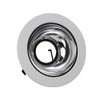 Elite Lighting B1402 4" Low Voltage Trims White Chrome Reflector