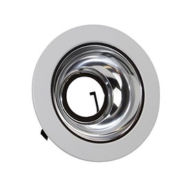 Elite Lighting B1402 4" Low Voltage Trims White Chrome Reflector