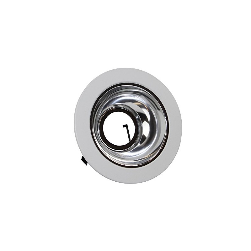Elite Lighting B1402 4" Low Voltage Trims White Chrome Reflector
