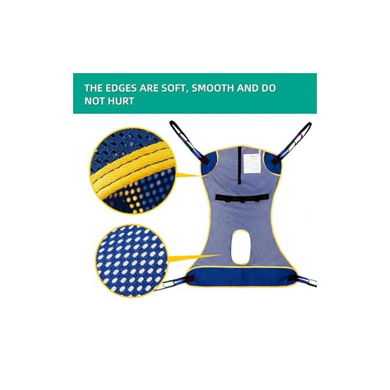 Full Body Mesh Lift Sling with Commode Opening, Patient Lift