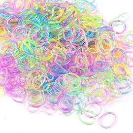 Momo's Den 600+ Glow in the Dark Loom Bands Refill Pack – DIY Bracelet Making Kit with Hook Tool & Colorful S Clips – Craft Refill Set for Kids & Teens (600+ Bands)