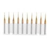 10pcs 3.175mm Shank Titanium Coating Tungsten Carbide End Mill Engraving