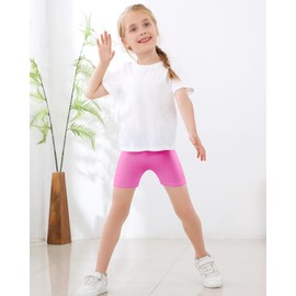 Adorel Girls' Shorts Underskirt Summer Short Thin Leggings Cycling Shorts Pack of 8, Silent Night