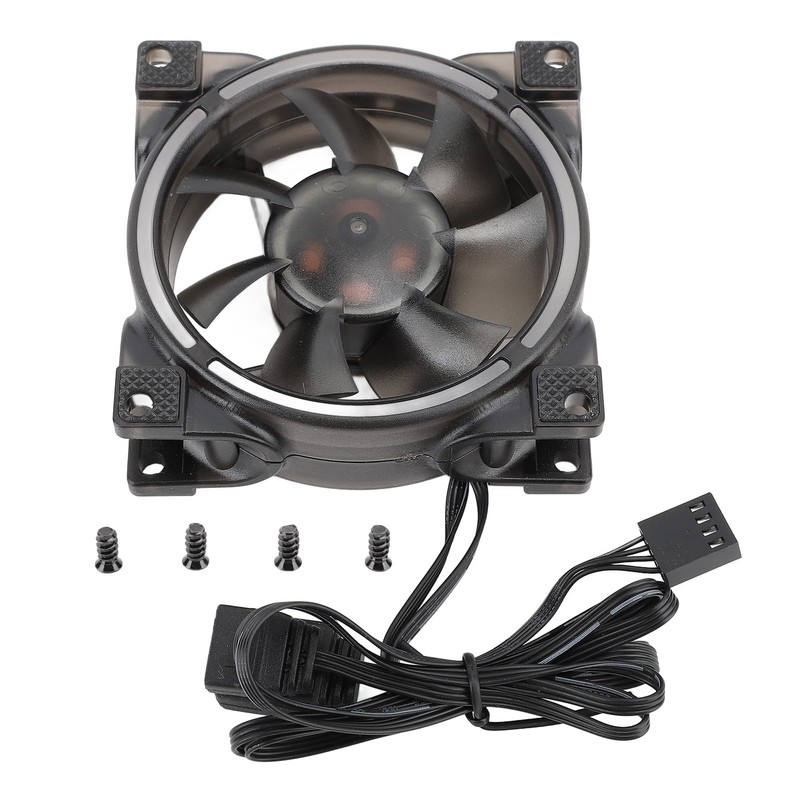 ARGBCaseCoolerFan, PWM Silent Computer Fan, High Performance ARGB Fan, 80mm