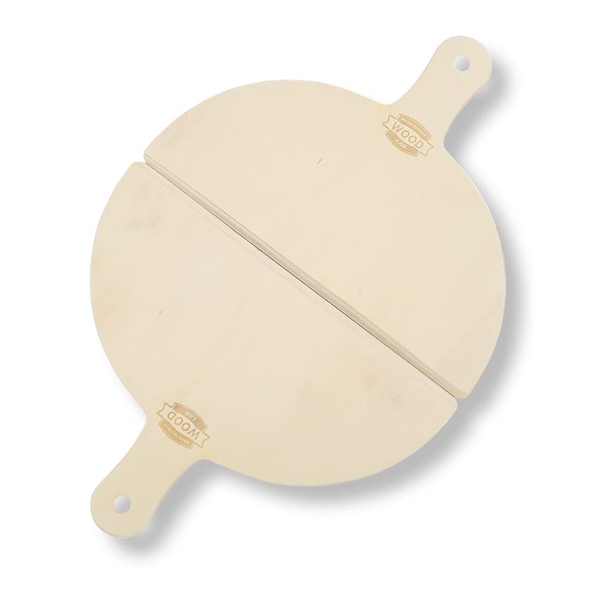 Wood Lab Pair of Pizza Scoops 30 cm Birch Wood 6 mm Ideal for Ferrari G3 Ariete Spice, Oven or Grill with Stone