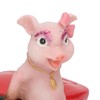 Pig Statue UV Resistant Coating Handcraft Resin Pig Figurine Red