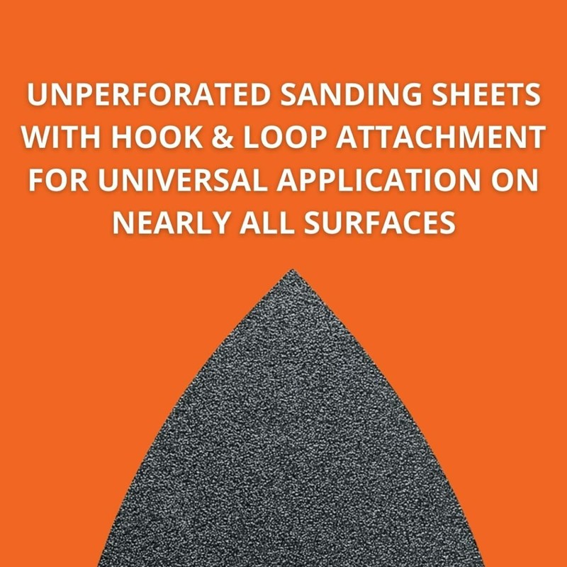 Fein 120 Grit Triangular Unperforated Sanding Sheet (Pack of 5)