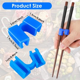 Pack of 5 Chopsticks Helper Reusable Chopsticks Trainer Helper for Adults and Children, Colourful Training Chopsticks Hinges Made of Plastic for Learning and Training